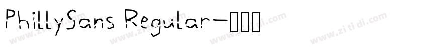 PhillySans Regular字体转换
